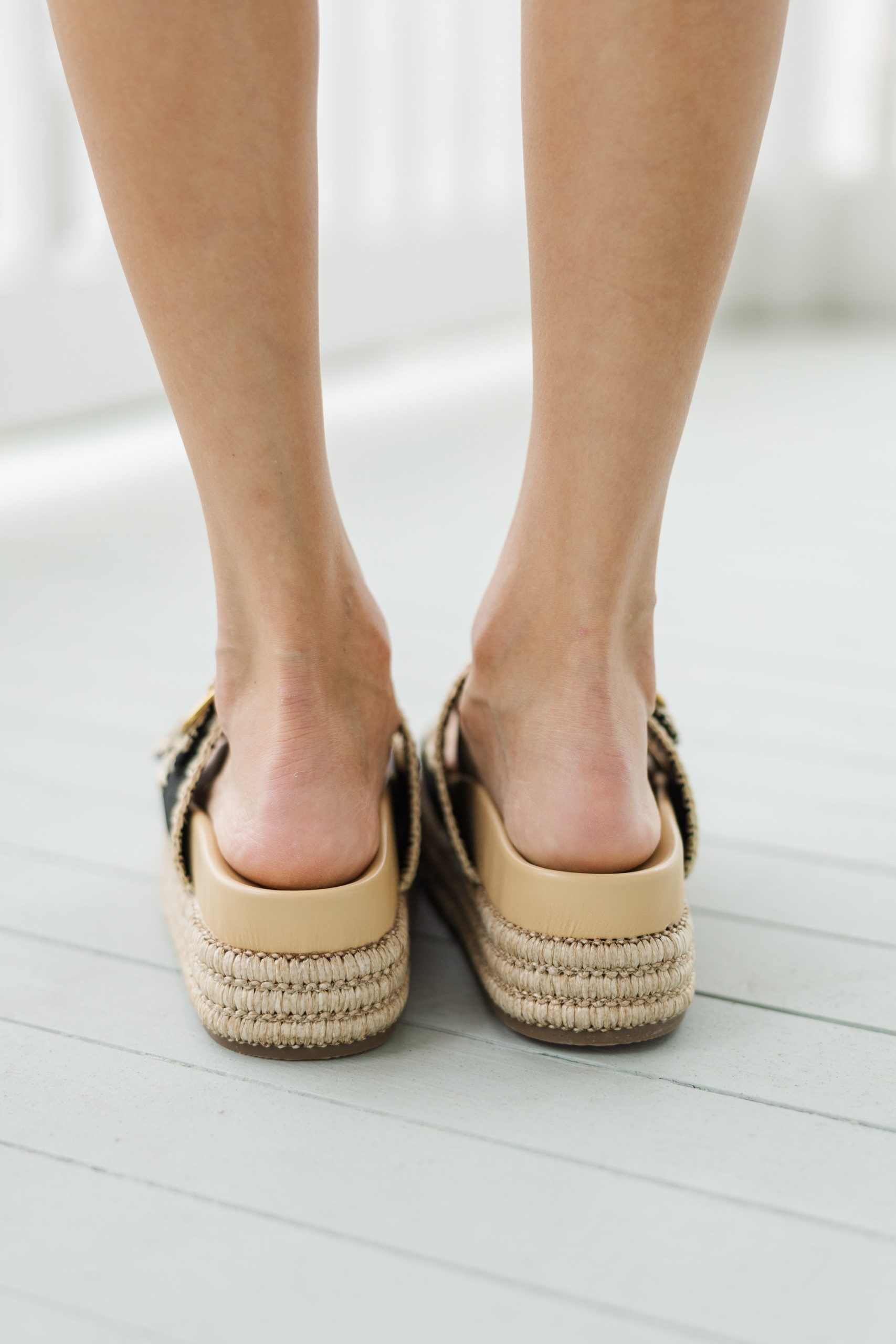 Near To Your Heart Black Wedges - Image 4