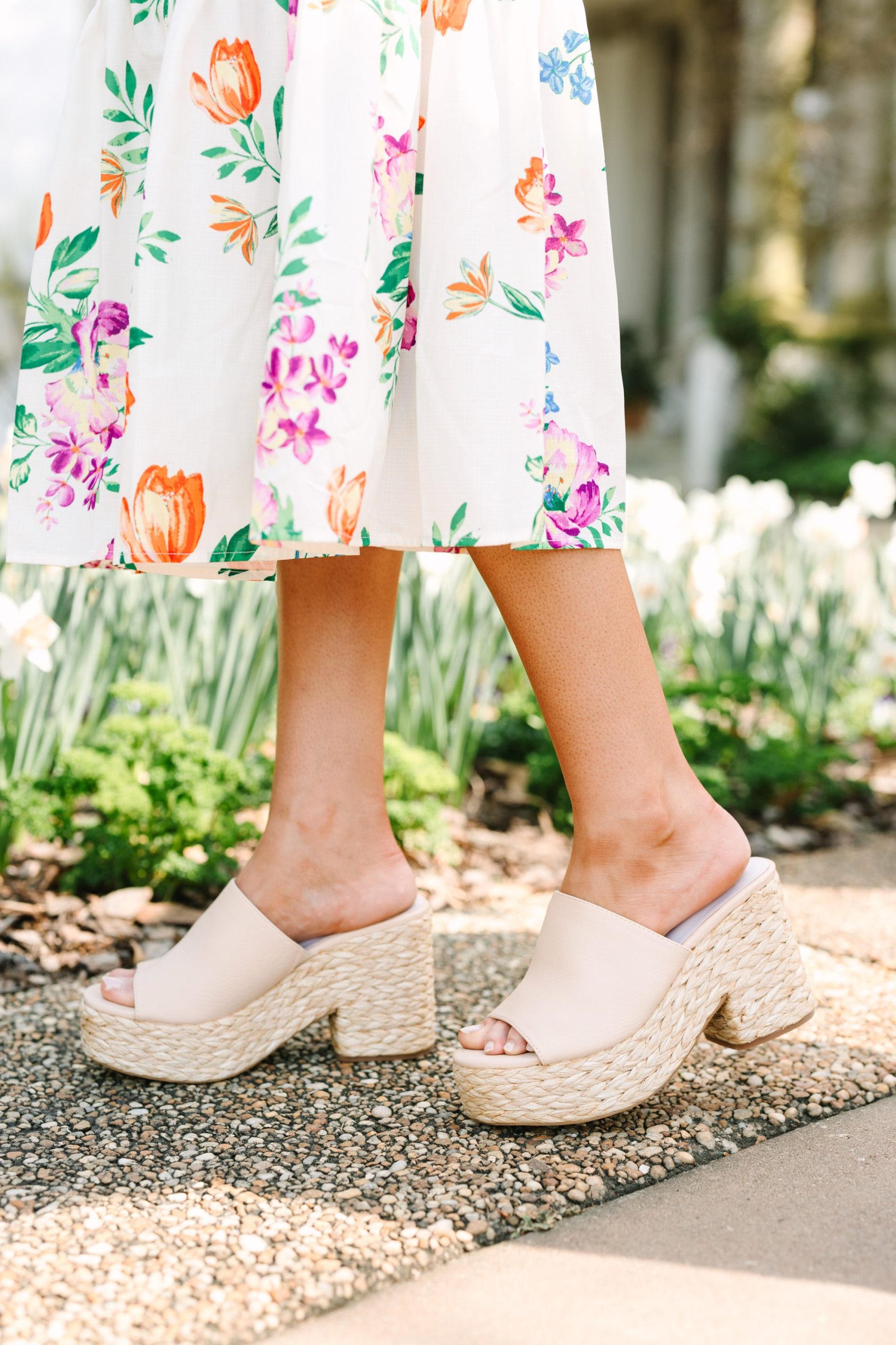 Explore Paradise Natural Espadrille Heels - Image 3