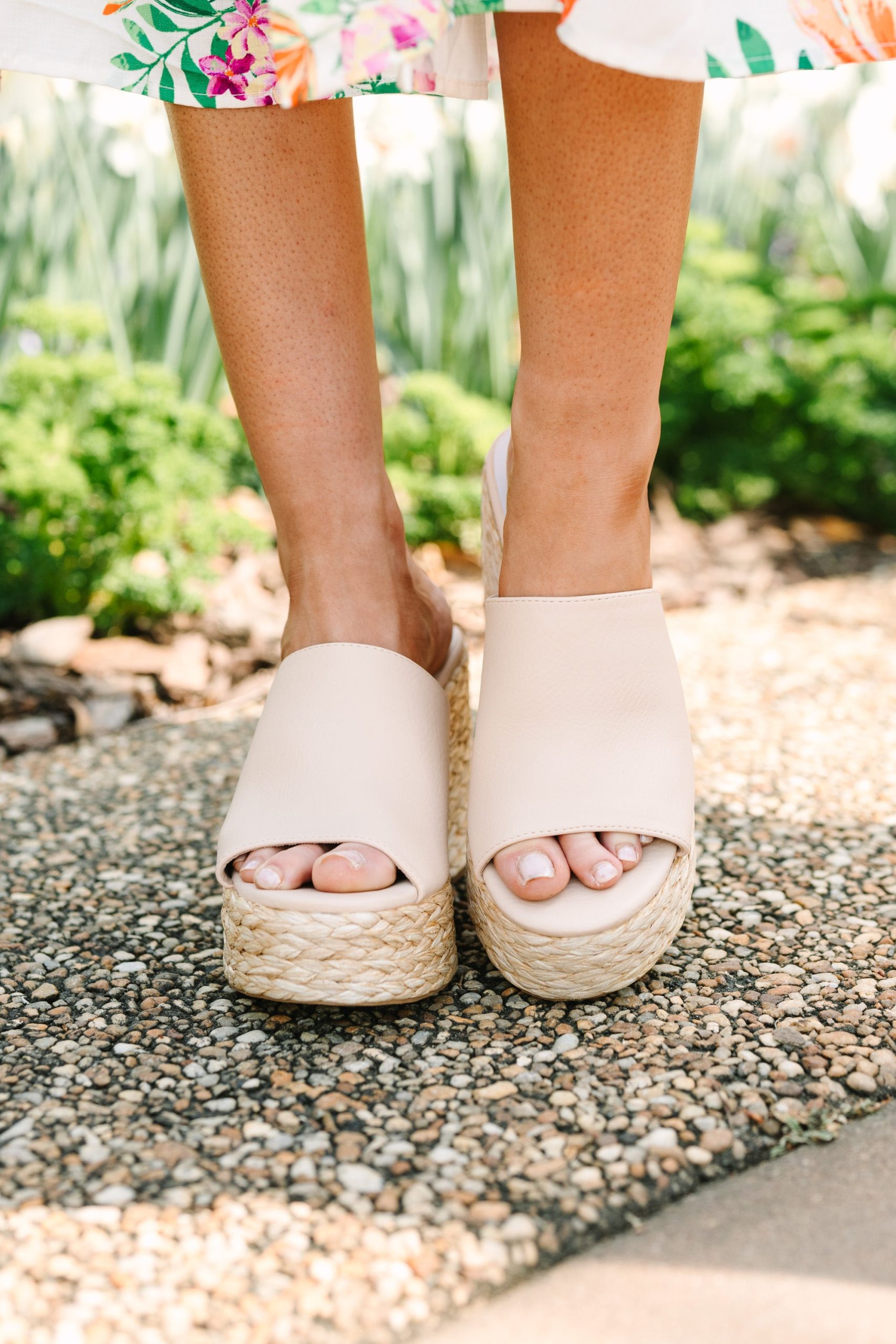 Explore Paradise Natural Espadrille Heels - Image 2