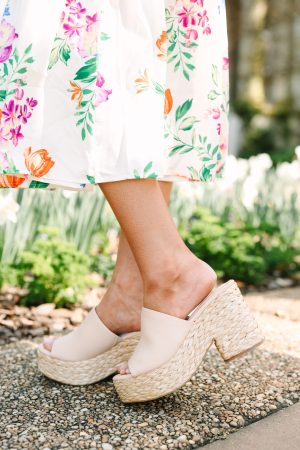 Explore Paradise Natural Espadrille Heels