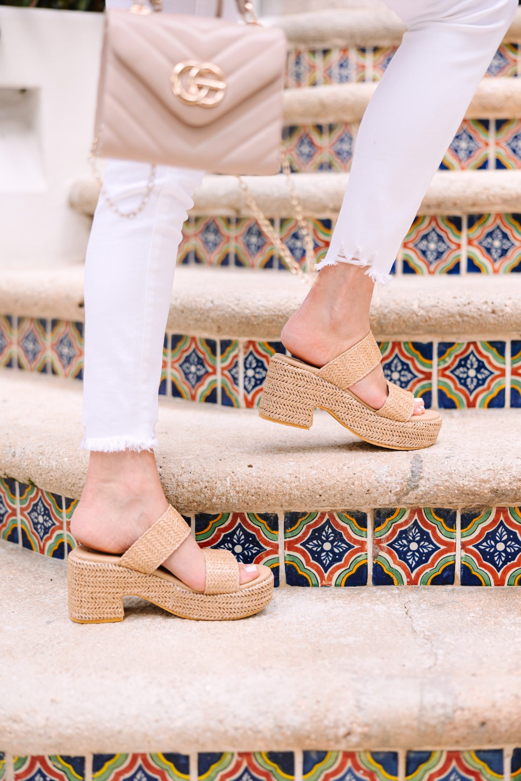 Matisse: On The Boardwalk Tan Brown Jute Heels - Image 3