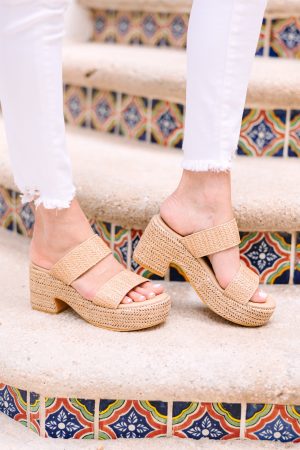 Matisse: On The Boardwalk Tan Brown Jute Heels