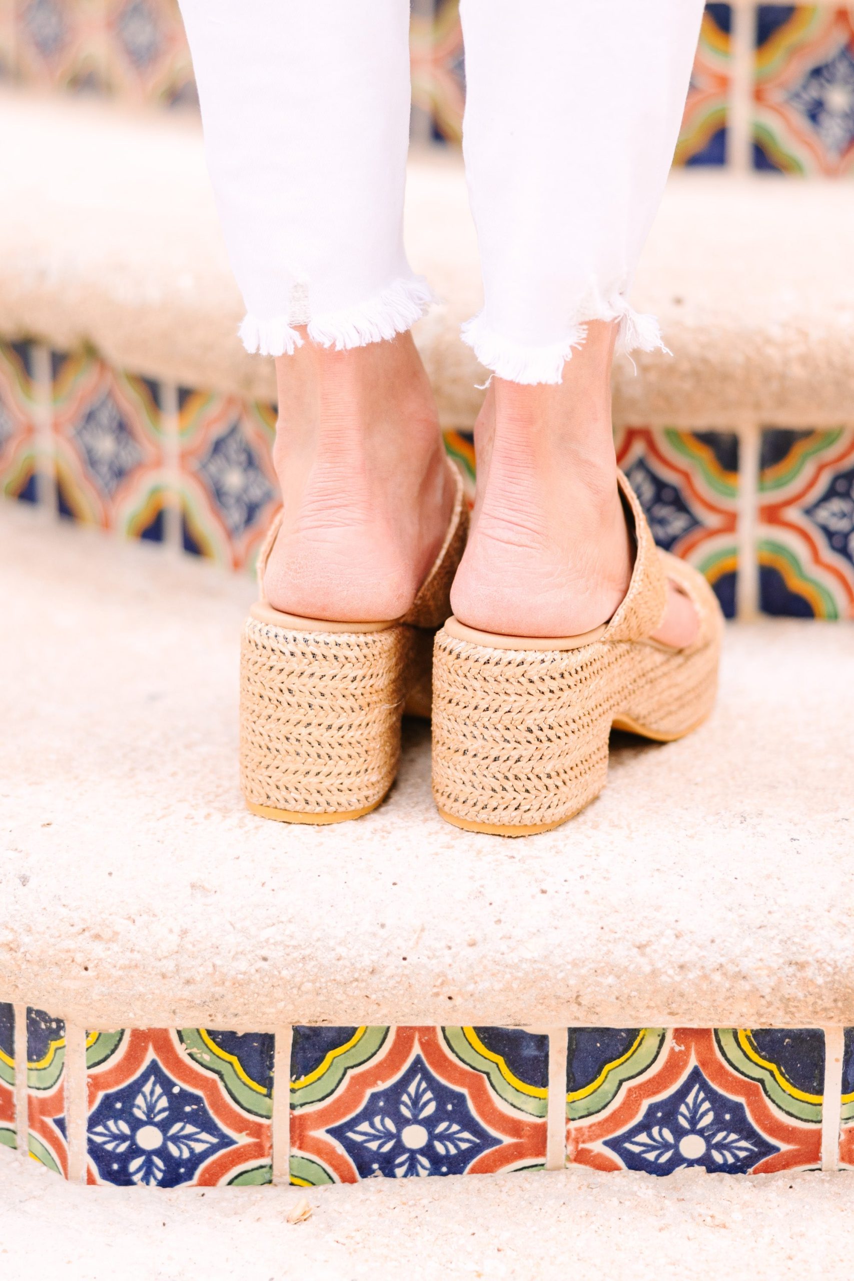 Matisse: On The Boardwalk Tan Brown Jute Heels - Image 4