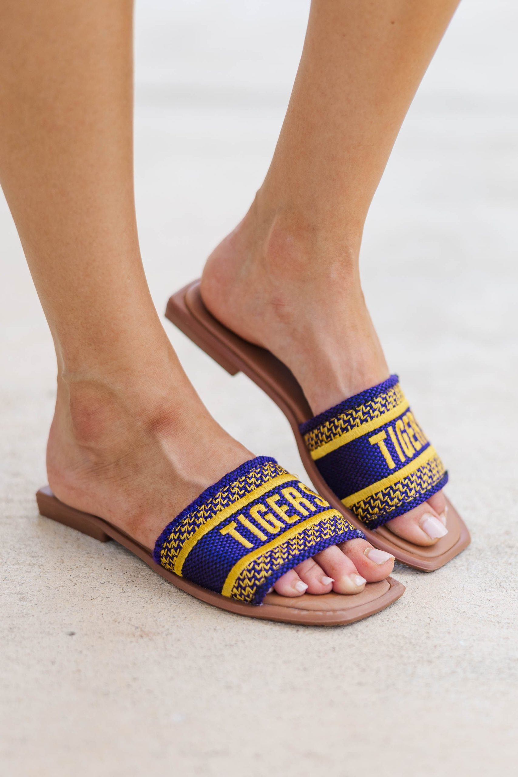 Walk On Purple Tigers Slide Sandals - Image 2