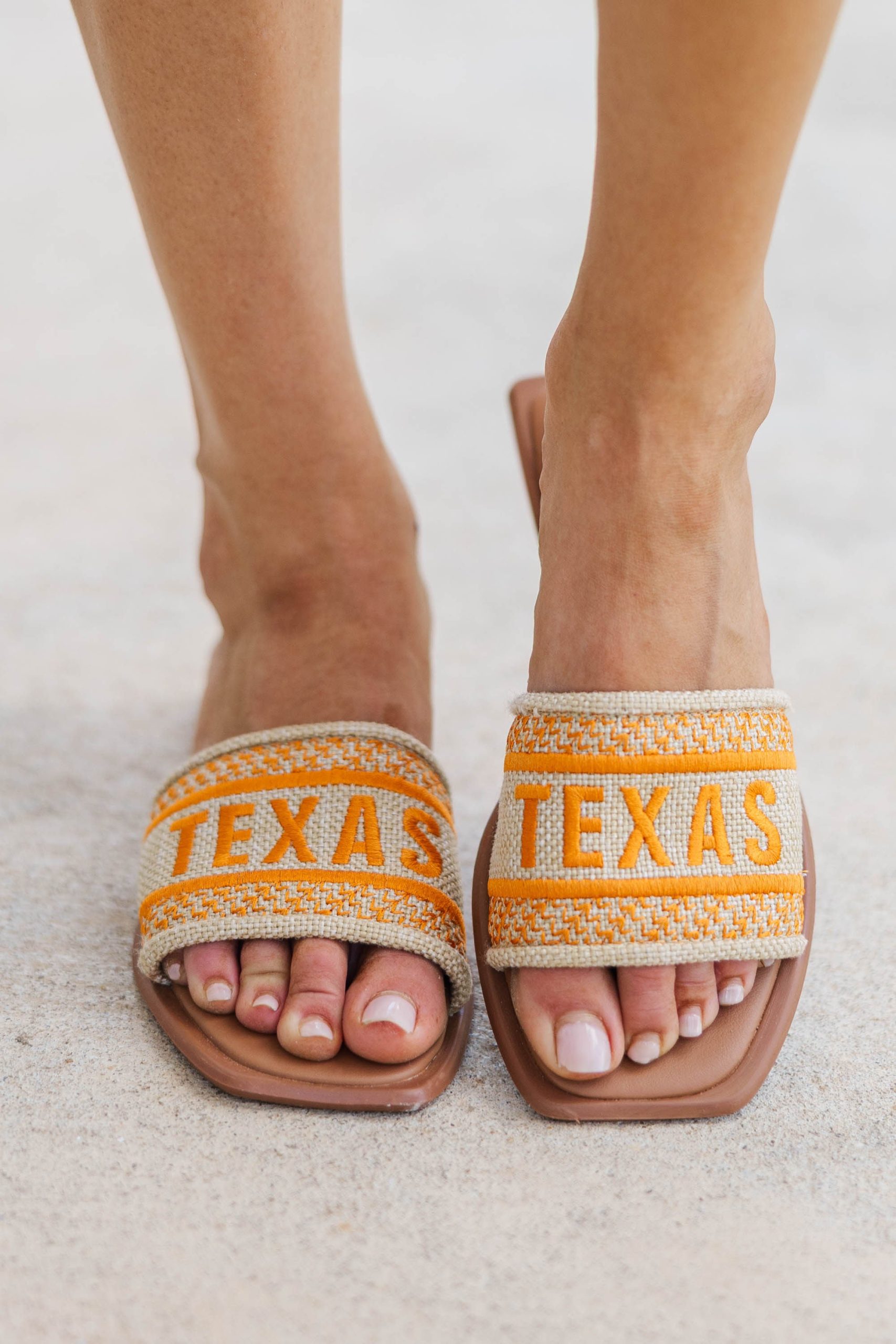 Walk On Orange Texas Slide Sandals - Image 2