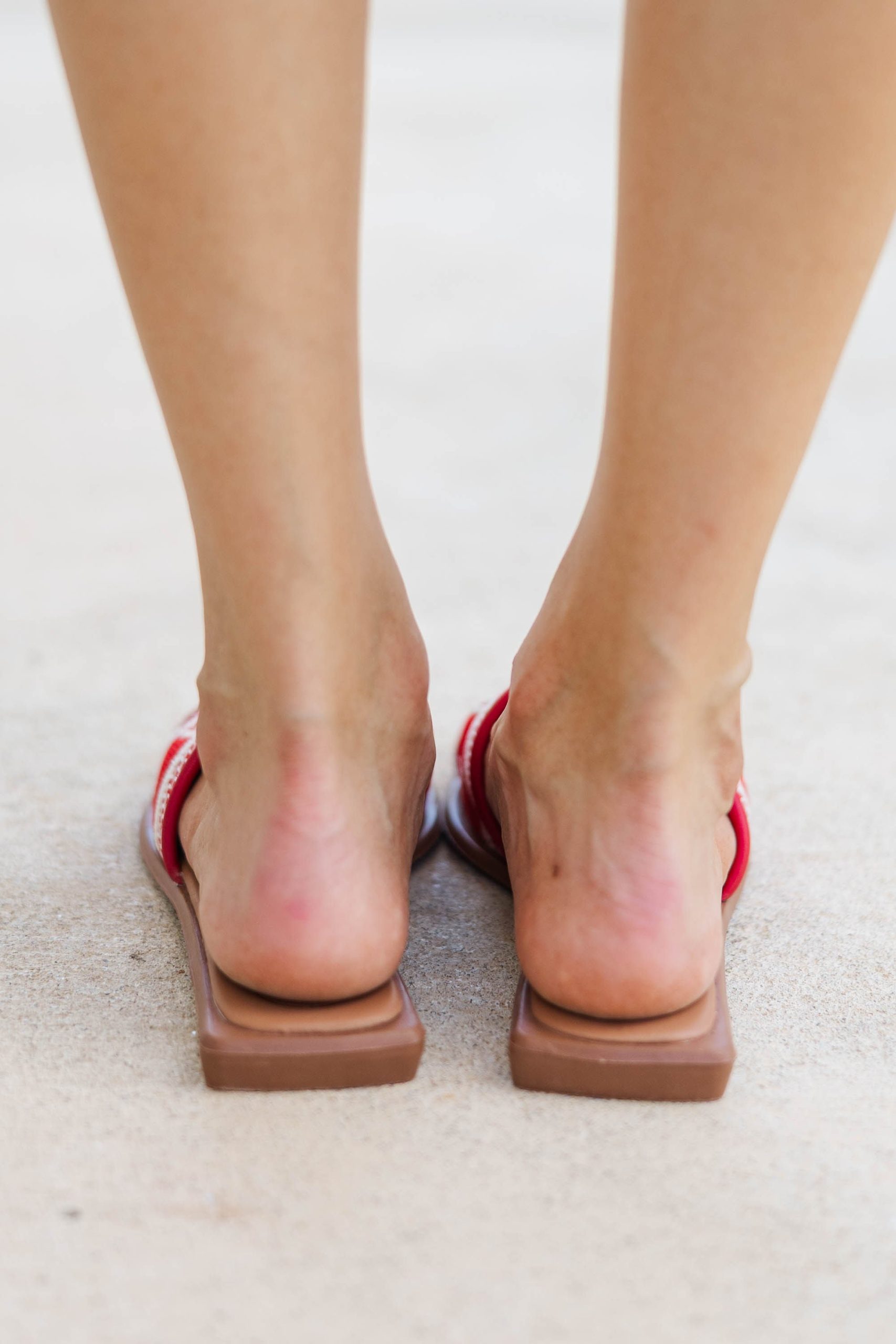 Walk On Red Georgia Slide Sandals - Image 3